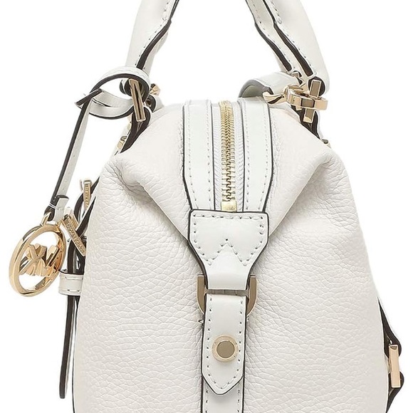 MICHAEL KORS SMALL DUFFLE SATCHEL CLASSIC GOLD LOGO 35H9GYJS5L optic white - Picture 6 of 17